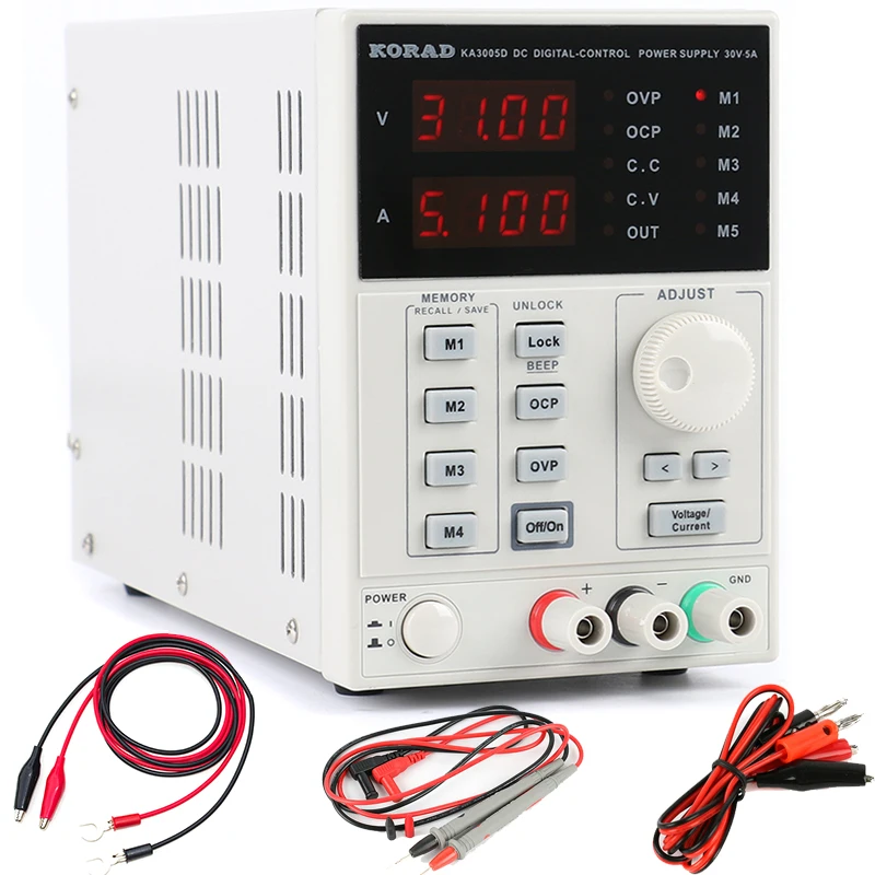 Linear Lab Power Supply Adjustable - KORAD 3005D 3005DS Catu Daya DC